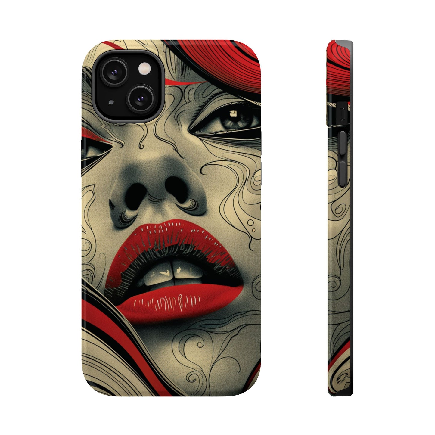 Bold Beauty Red Lips iPhone Case