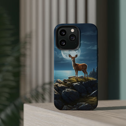 Enchanted Fawn Under the Moonlit Sky MagSafe iPhone Case