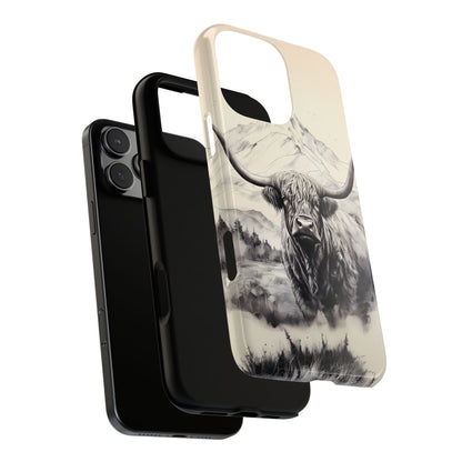 Highland Cow Western iPhone Case