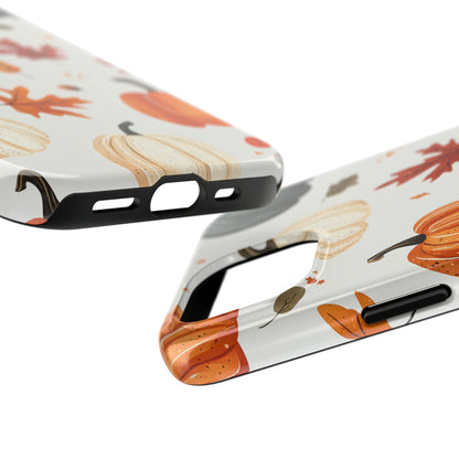 Autumn Pumpkin iPhone Case – Fall Leaves and Harvest Design