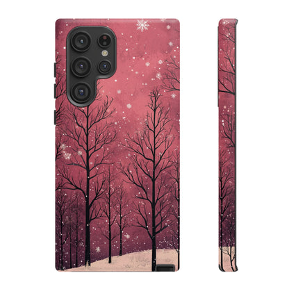 Pink Winter Twilight Forest - Samsung Galaxy Series Case