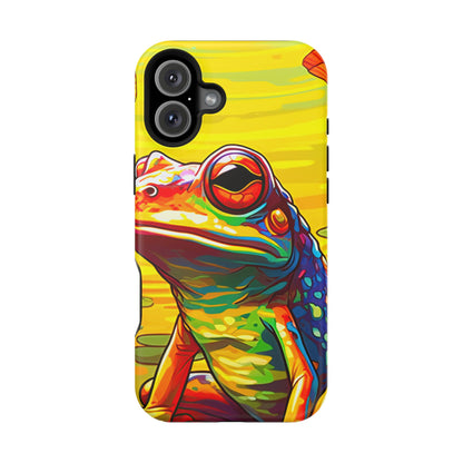 Vibrant Rainbow Frog Design – MagSafe iPhone Case