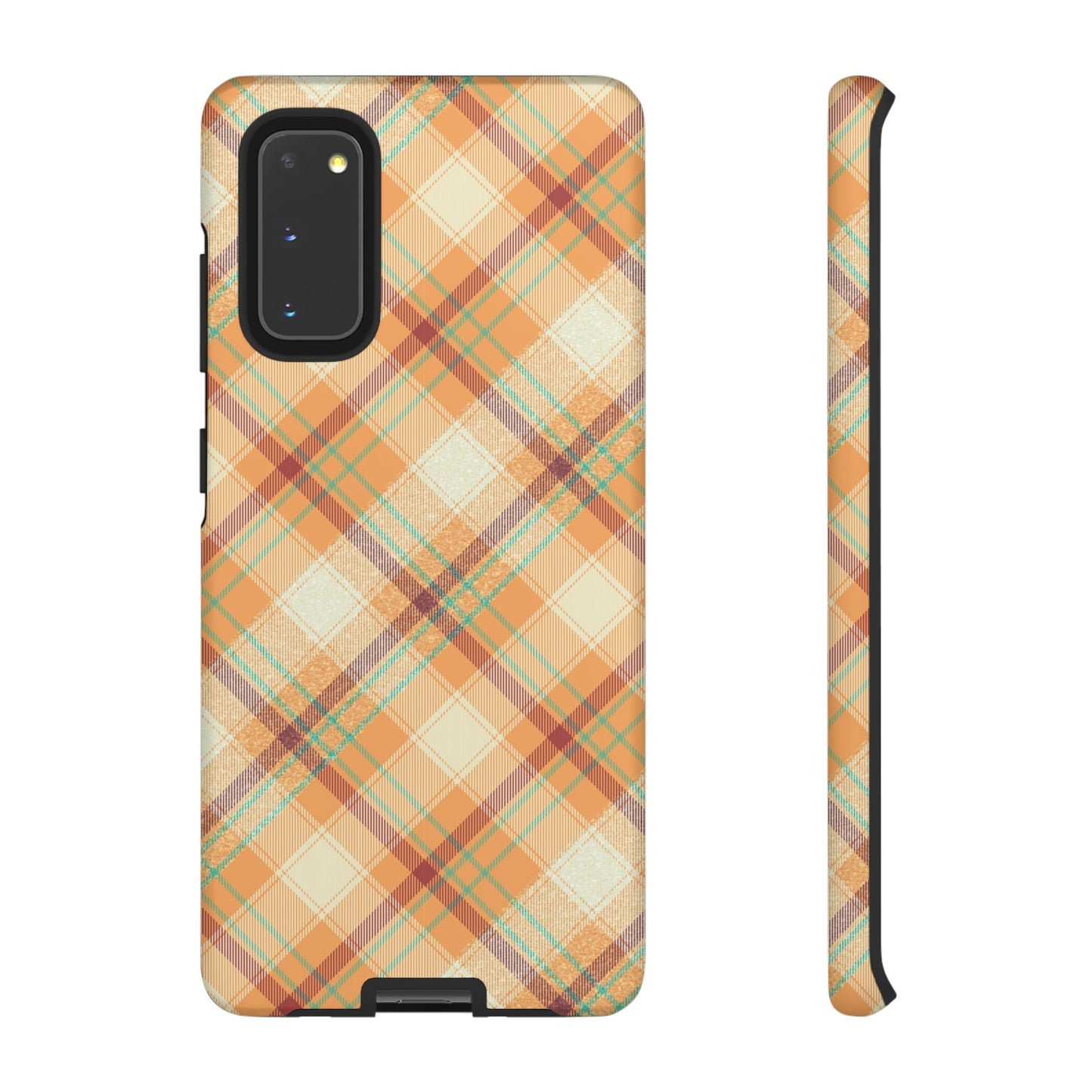 Samsung Galaxy Case - Warm Autumn Plaid Design