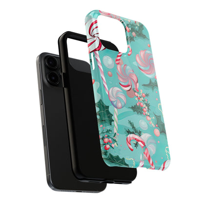 Candy Cane & Peppermint Holiday Delight – iPhone Series Case