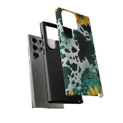 Boho Turquoise Sunflower Lace - Samsung Galaxy Series Case