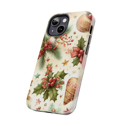 Classic Christmas Stocking & Ornaments Pattern – iPhone Series Case