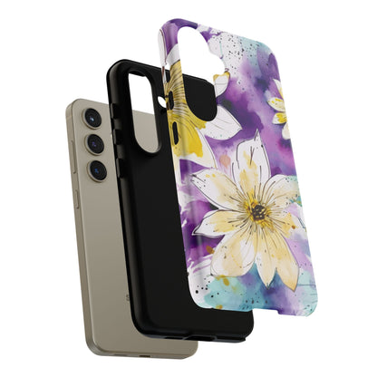 Abstract Floral Watercolor Splash - Samsung Galaxy Series Case