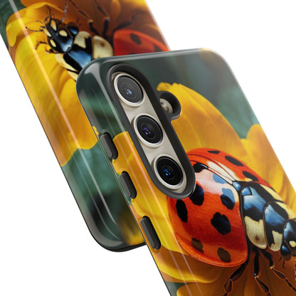 Golden Blooms & Ladybug Charm - Samsung Galaxy Case