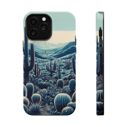 Desert Blues Cactus iPhone Case