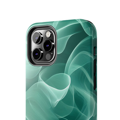 Emerald Flow iPhone Case – Translucent Green Fabric - Inspired Design - BOGO Cases