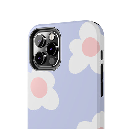 Retro Daisy Pastel Tough iPhone Case – Durable Design with Soft Matte Finish