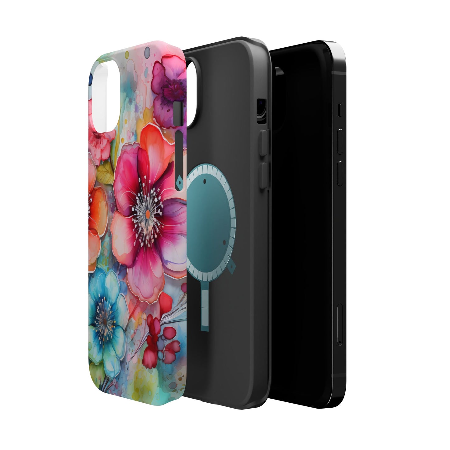 Vibrant Watercolor Floral Garden - MagSafe iPhone Series Case