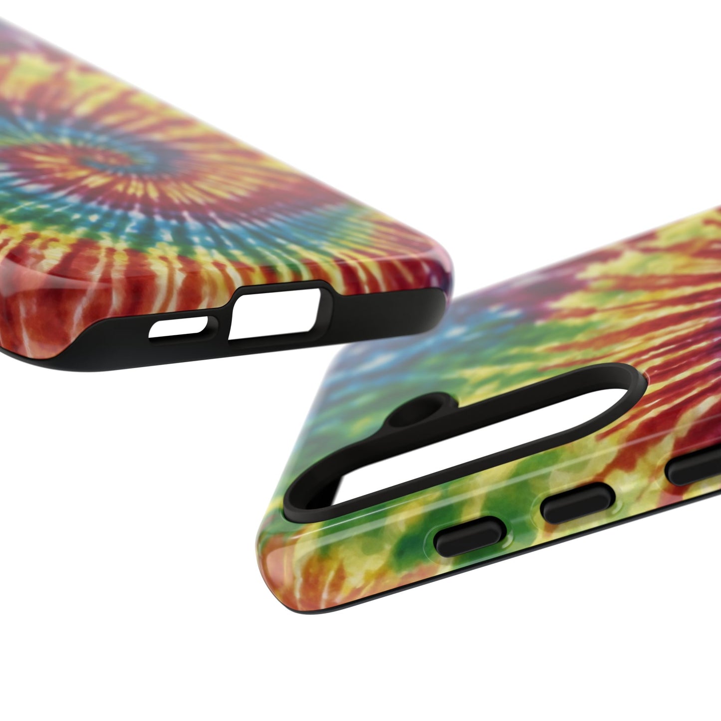 Colorful Retro Tie-Dye Samsung Galaxy Case – Spiral Rainbow Design