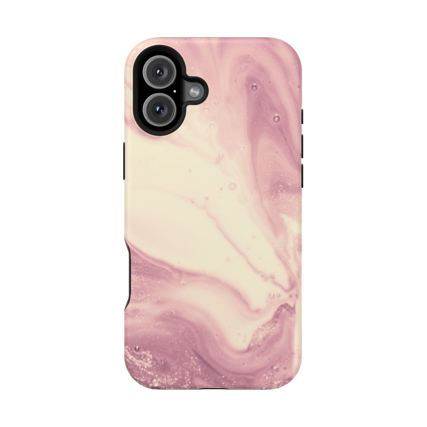 Blush Marble Glow – MagSafe Case with Pink & Rose Gold Marble Design