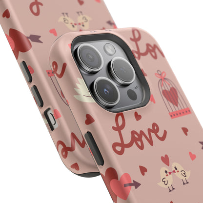 Lovebirds & Swans MagSafe iPhone Case