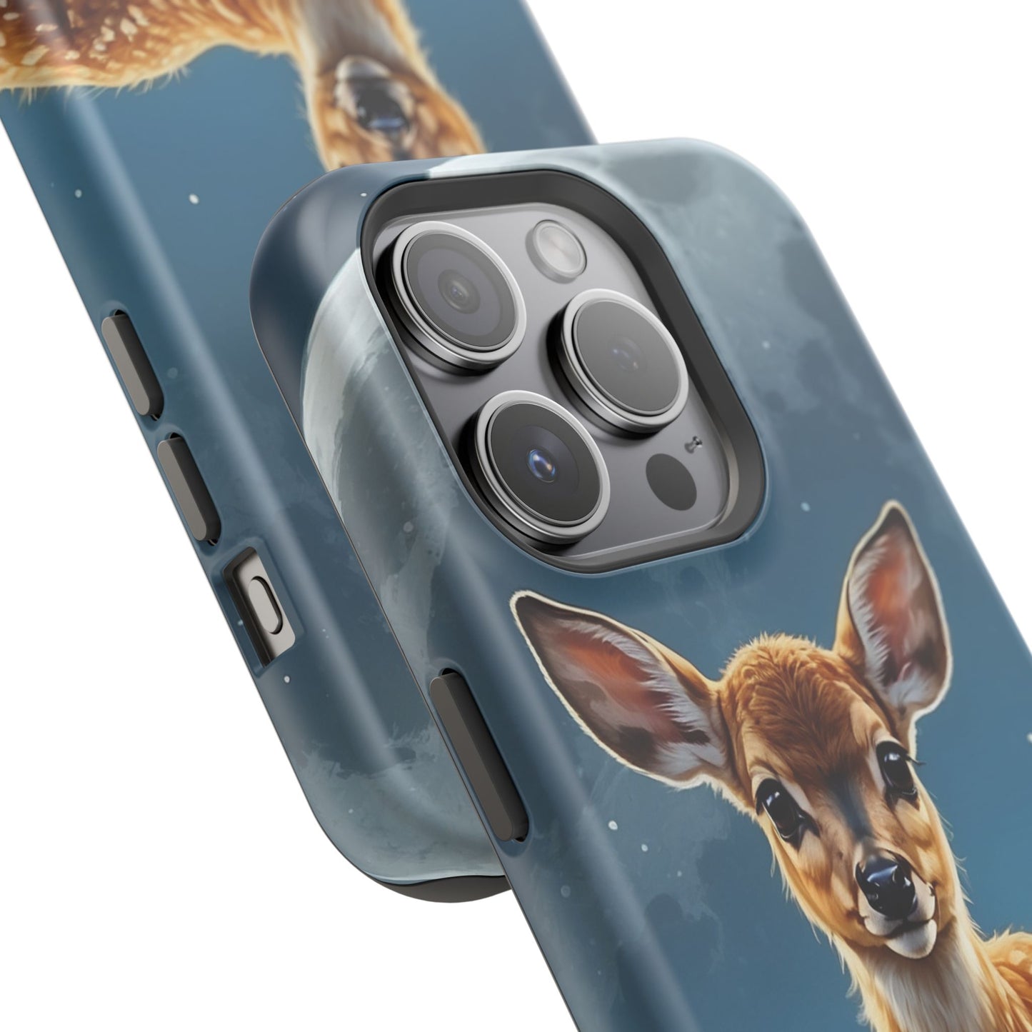 MagSafe-Compatible iPhone Case – Enchanted Fawn Under the Moonlit Sky