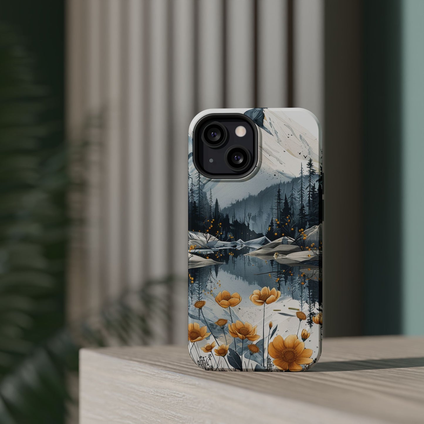 Silver Alpine Wildflower iPhone Case