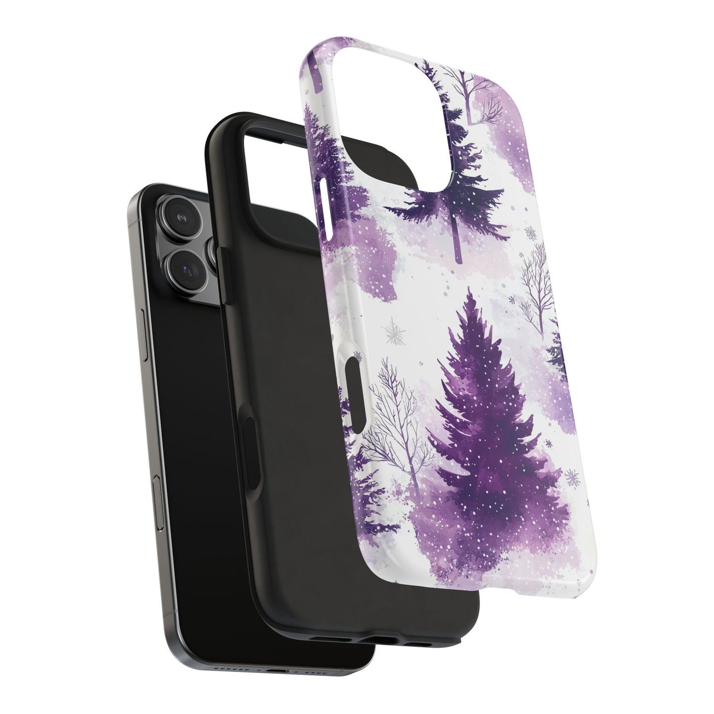 Purple Snowy Forest - iPhone Series Case