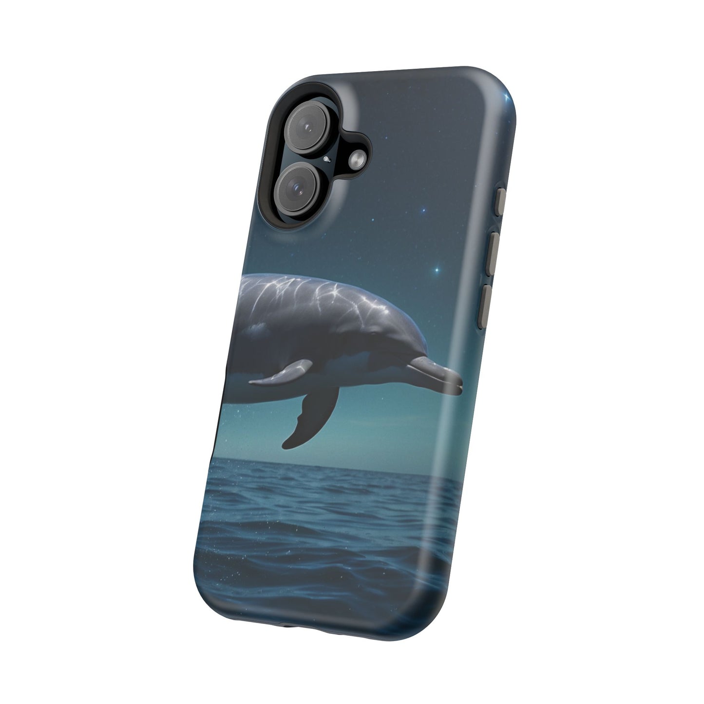 Midnight Ocean Dolphin - MagSafe-Compatible Case