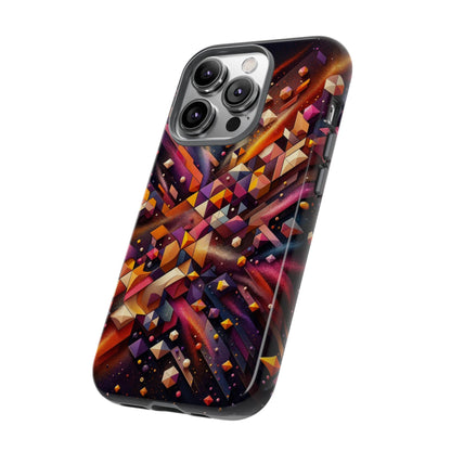 Vibrant Geometric Case | Futuristic Cosmic Art