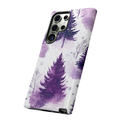 Purple Snowy Forest - Samsung Galaxy Series Case