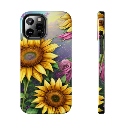 Whimsical Sunflower & Rose Garden - iPhone Series Case