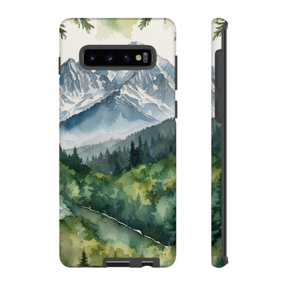 Watercolor Alpine Mountainscape - Samsung Galaxy Case