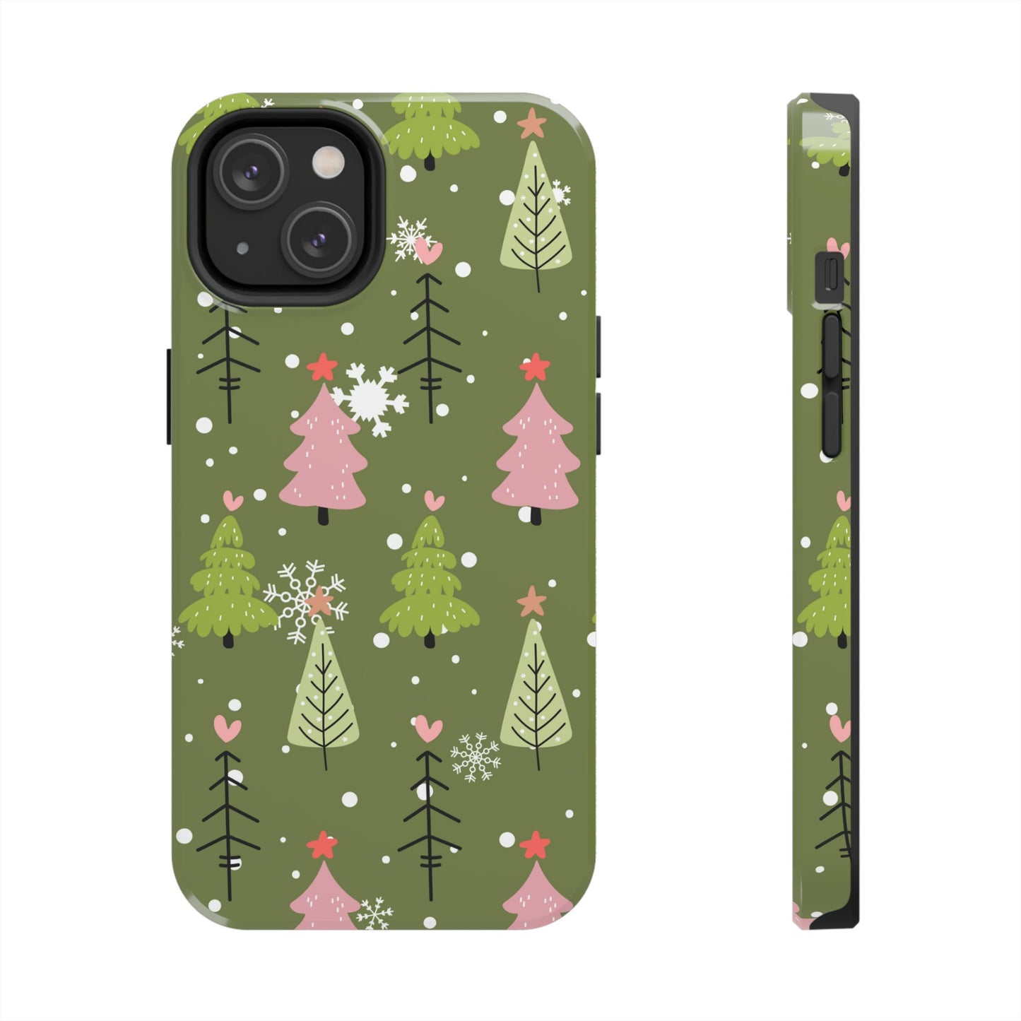 Whimsical Christmas Tree Pattern – iPhone Series Case