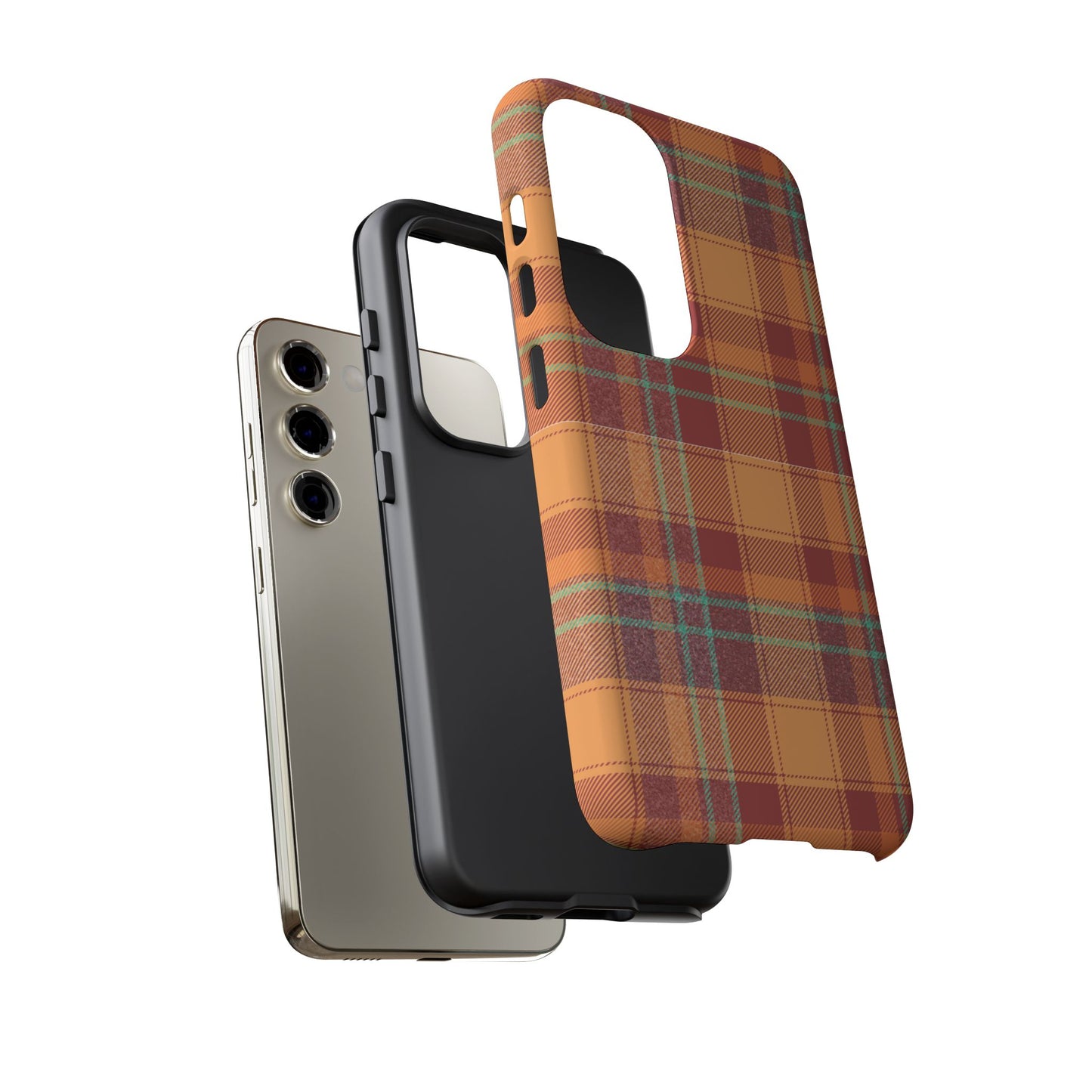 Samsung Galaxy Case - Autumn Tartan Plaid Design