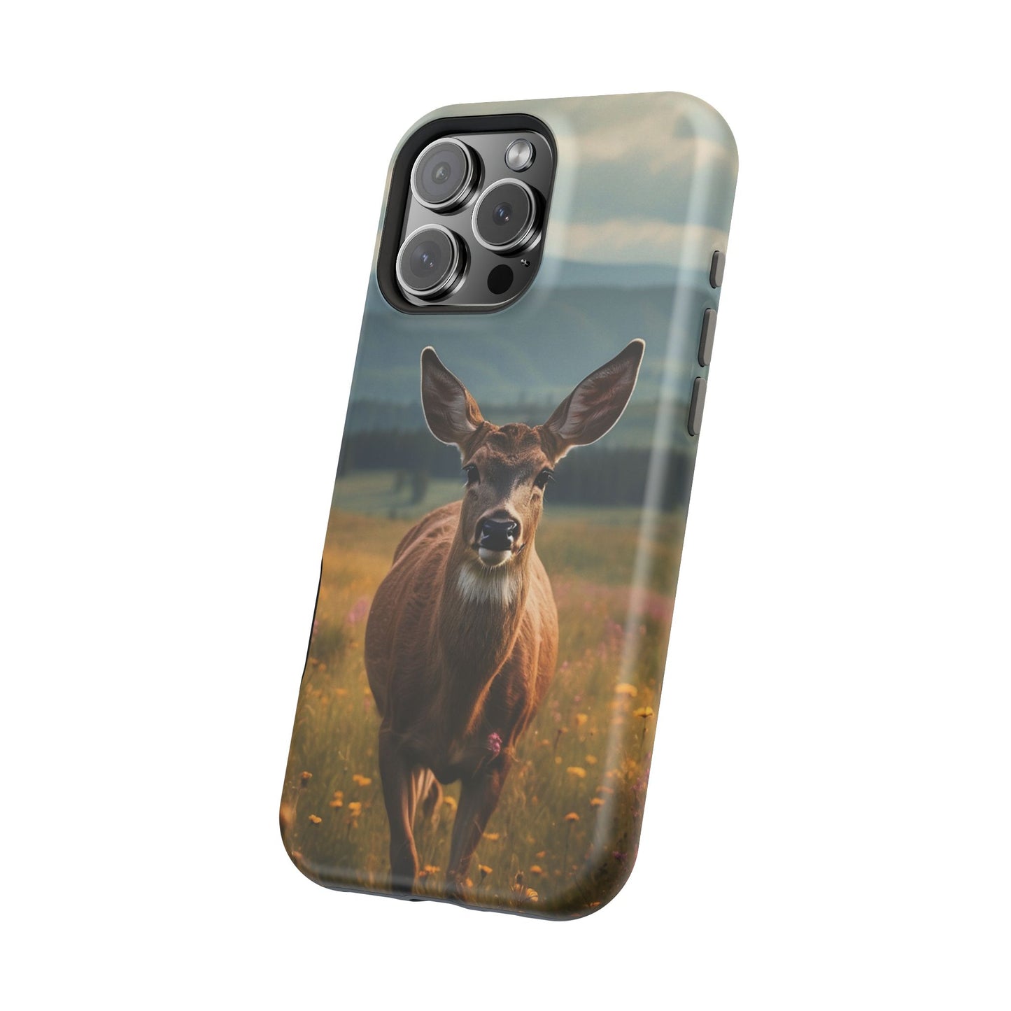 Rustic Meadow Deer – MagSafe iPhone Case