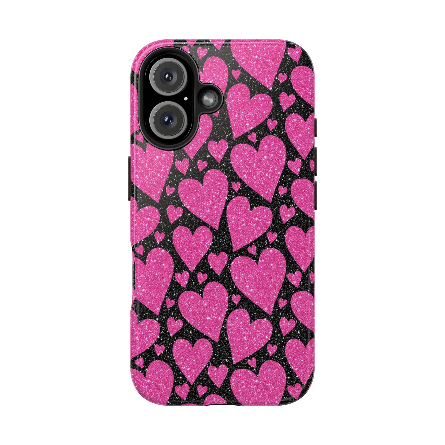 Glitter Hearts iPhone Case