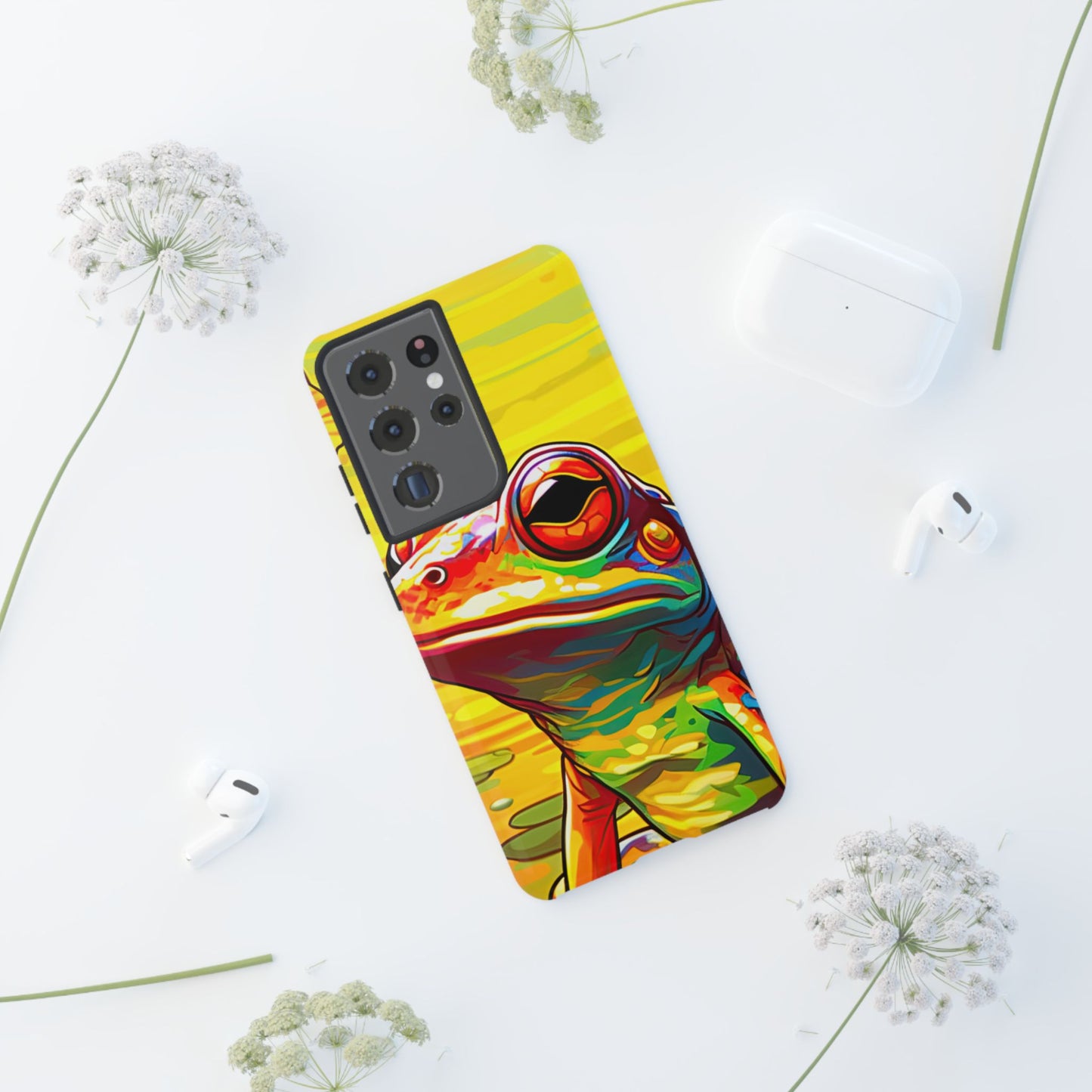 Vibrant Rainbow Frog Design – Samsung Galaxy Case