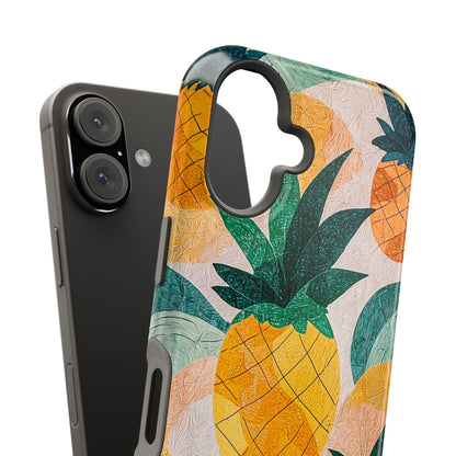 Tropical Pineapple MagSafe iPhone Case – Vibrant Fruit Design, Tough Dual-Layer Protection