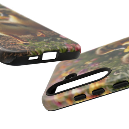 Charming Ducklings in Floral Garden - Samsung Galaxy Case