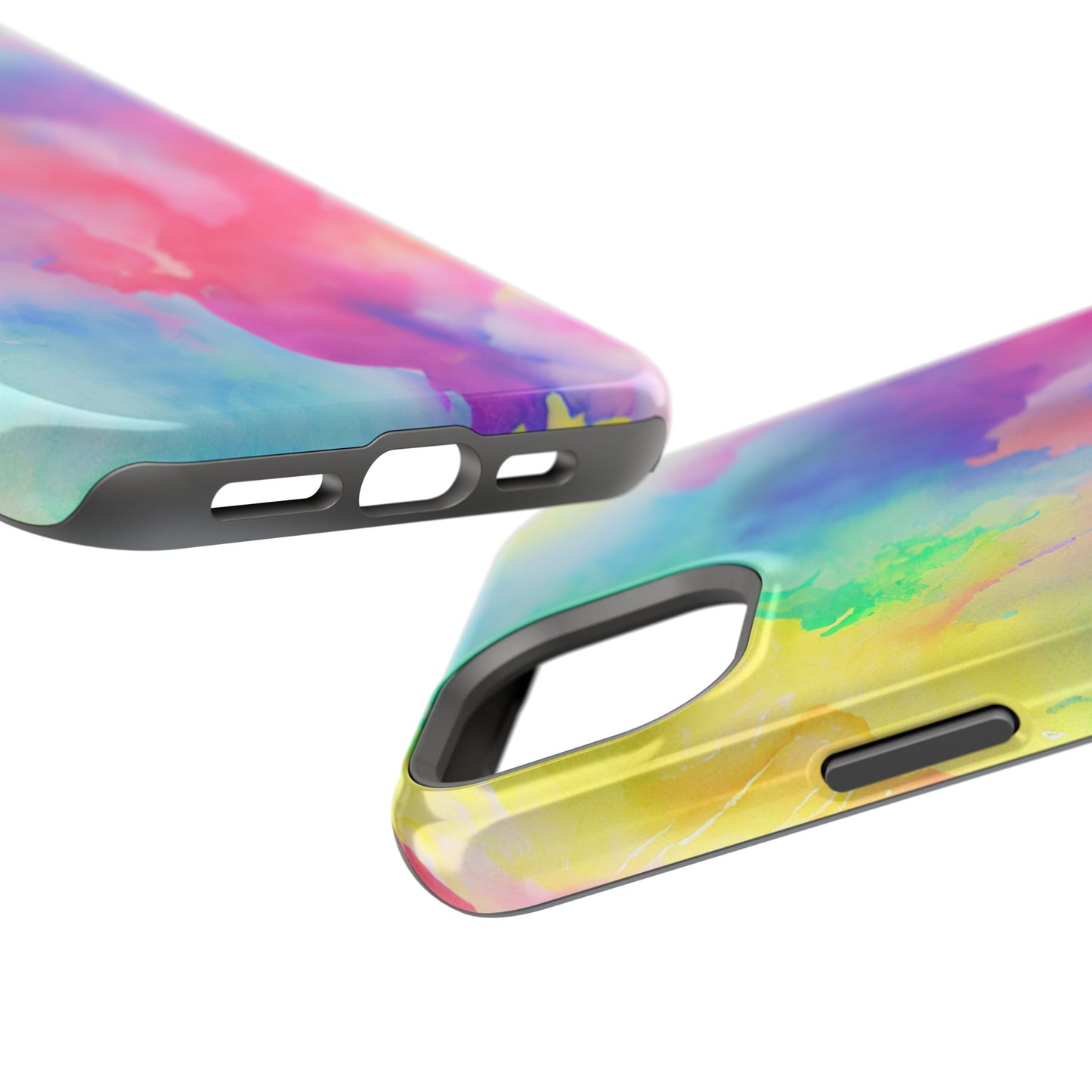 Pastel Watercolor Dream MagSafe iPhone Case – Slim Profile, Glossy Finish