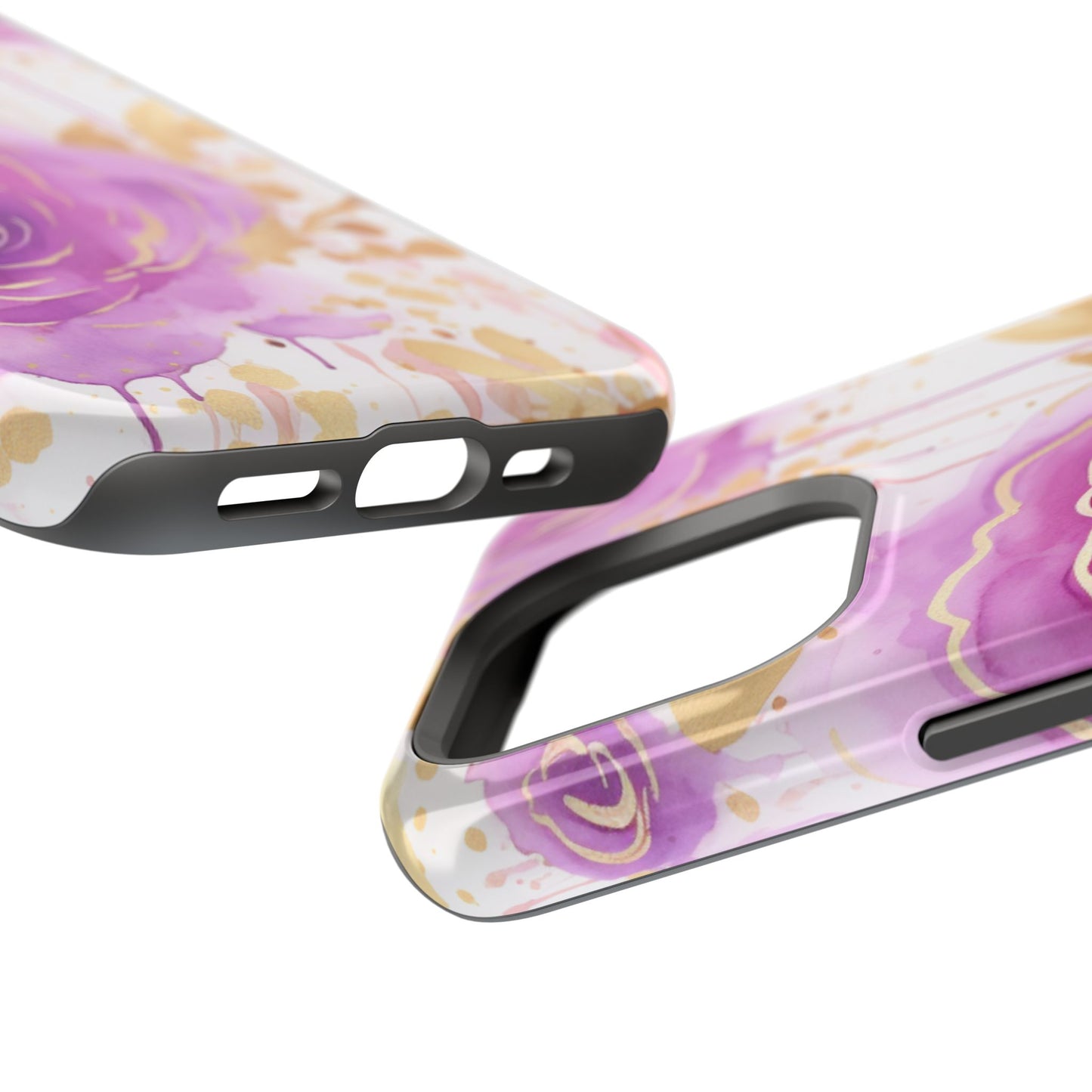 Radiant Purple & Gold Floral - MagSafe iPhone Series Case