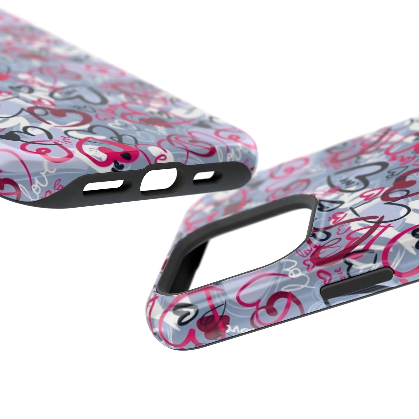 Graffiti Love Hearts MagSafe Case