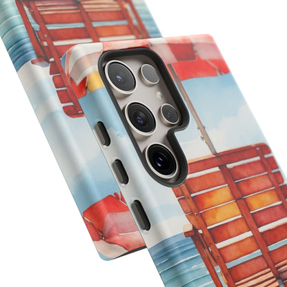 Beachfront Sunset Lounge Samsung Galaxy Case – Rearview Edition