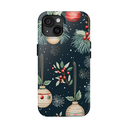 Elegant Christmas Ornaments and Pine - iPhone Series Case