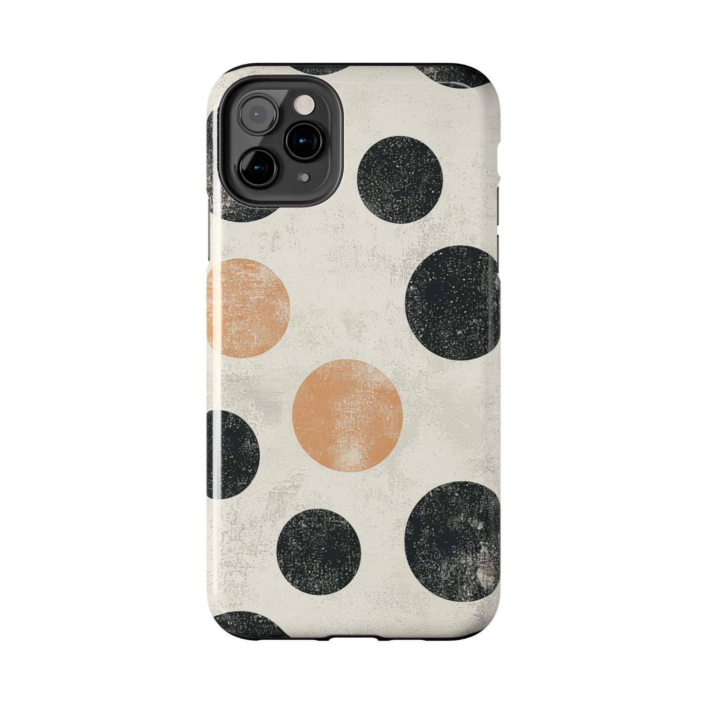 Vintage Polka Dot iPhone Case - Retro Abstract Protective Cover