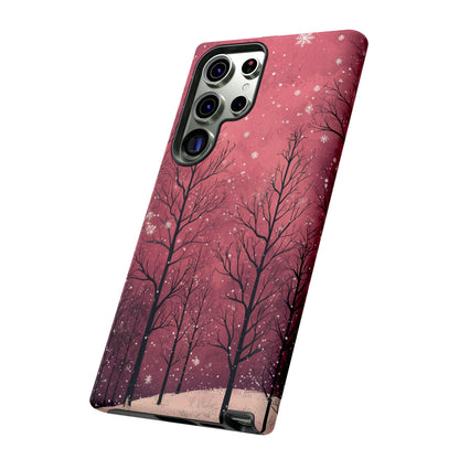 Pink Winter Twilight Forest - Samsung Galaxy Series Case