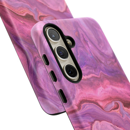 Lavender Dreamscape – Samsung Galaxy Case with Purple & Pink Marble Art