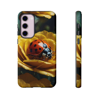 Samsung Galaxy Case: Ladybug on Yellow Petals