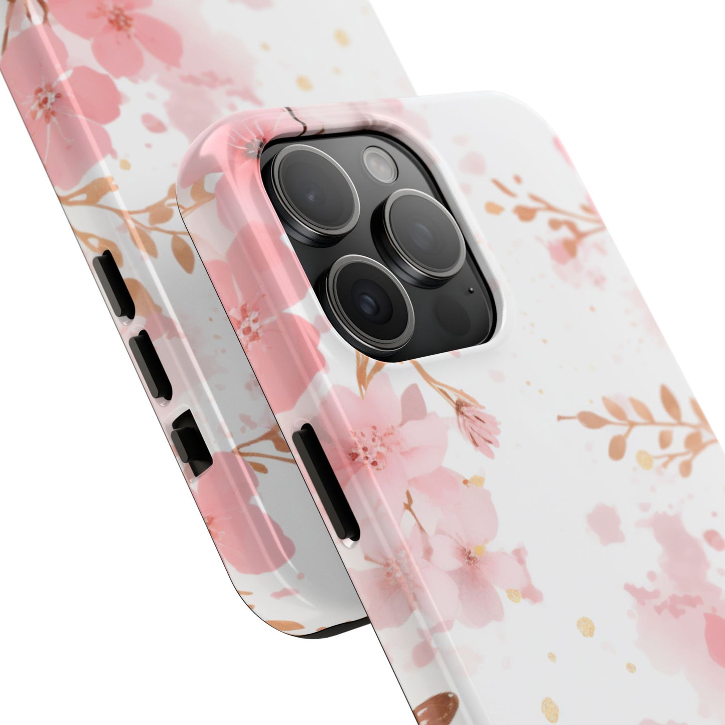 Soft Pink Cherry Blossom iPhone Case – Elegant Floral Design