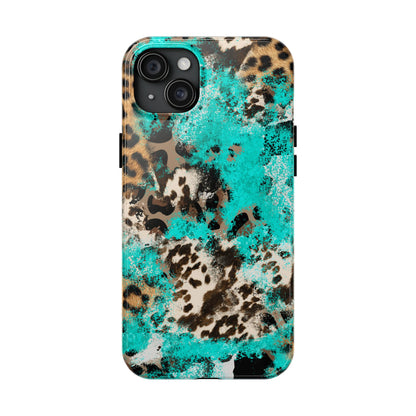 Aqua Splash Leopard - iPhone Series Case