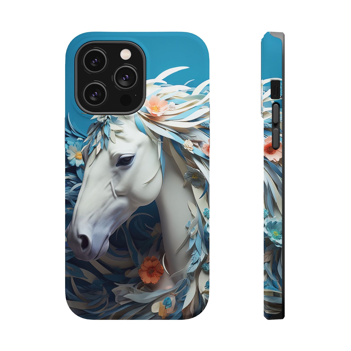 Floral Horse MagSafe iPhone Case