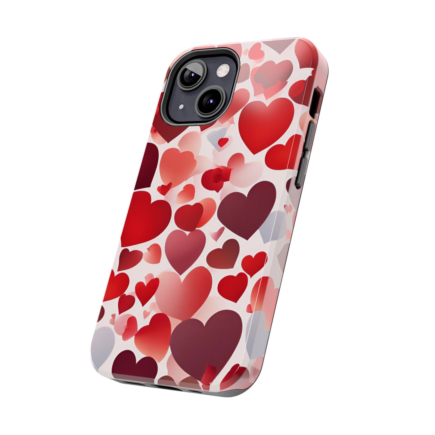 iPhone Case: Romantic Red Heart Gradient Case