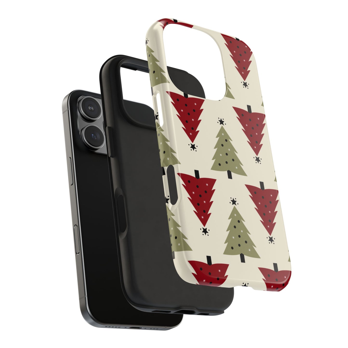 Retro Christmas Trees Pattern - iPhone Series Case