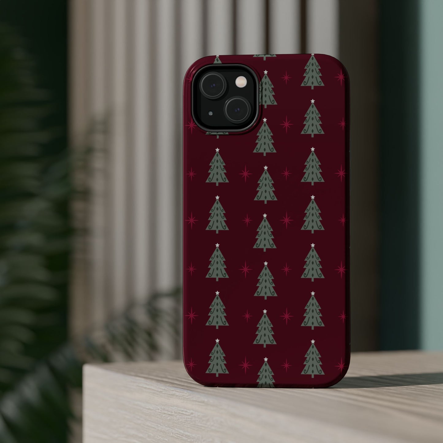 Retro Christmas Tree Pattern – MagSafe iPhone Series Case