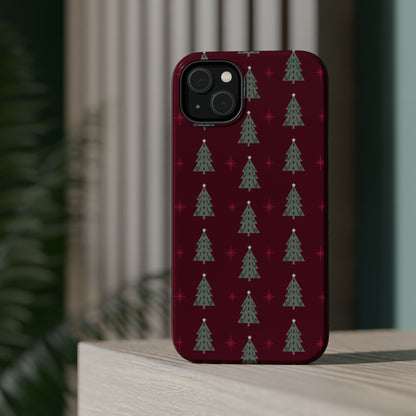 Retro Christmas Tree Pattern – MagSafe iPhone Series Case